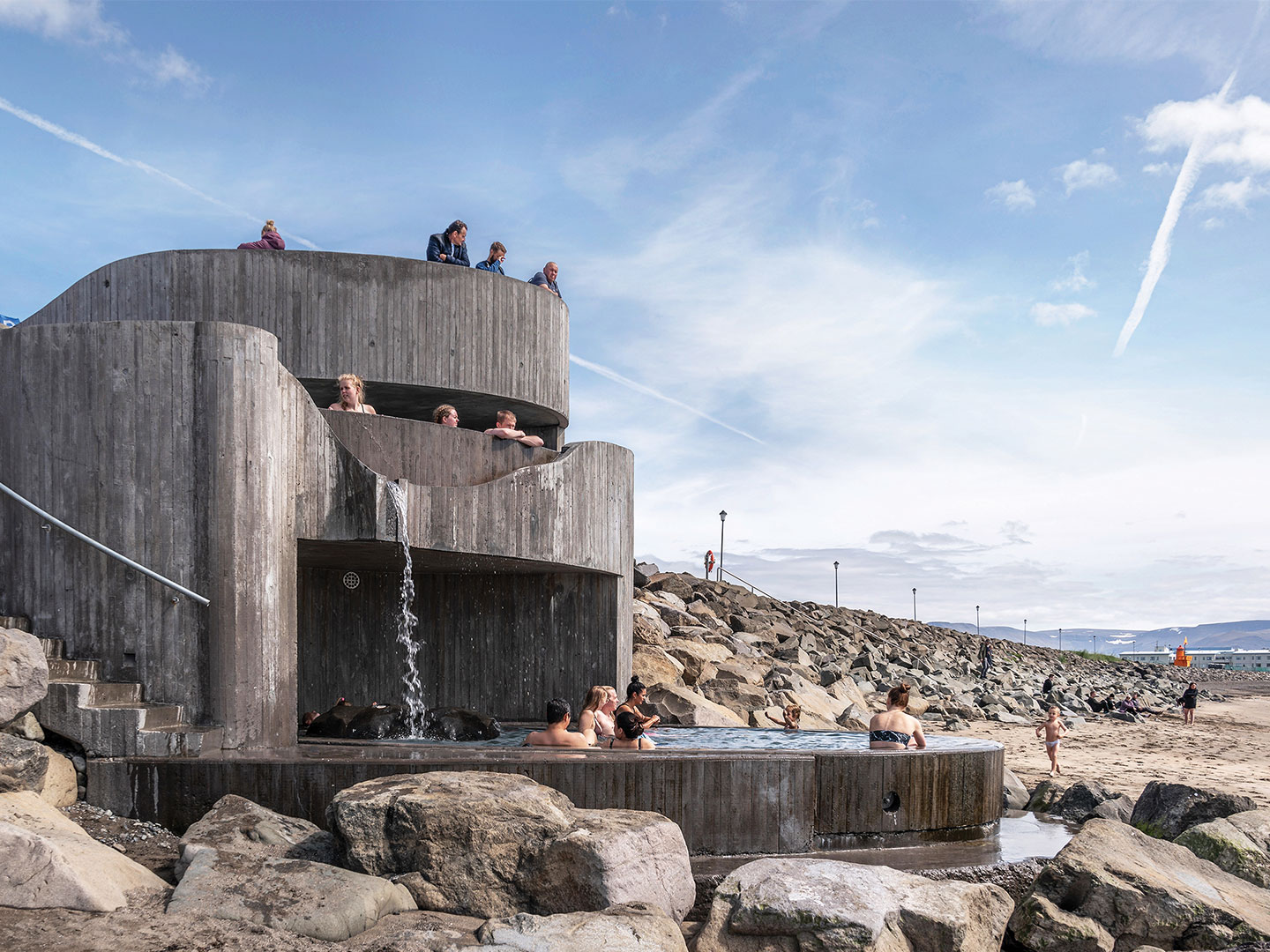 Guolaug baths by Basalt Architects in Iceland