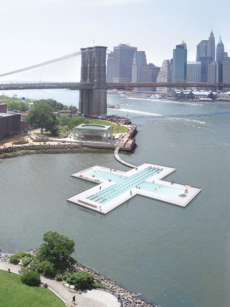 DAN | Daily Architecture News A floating plus-shaped swimming pool in ...