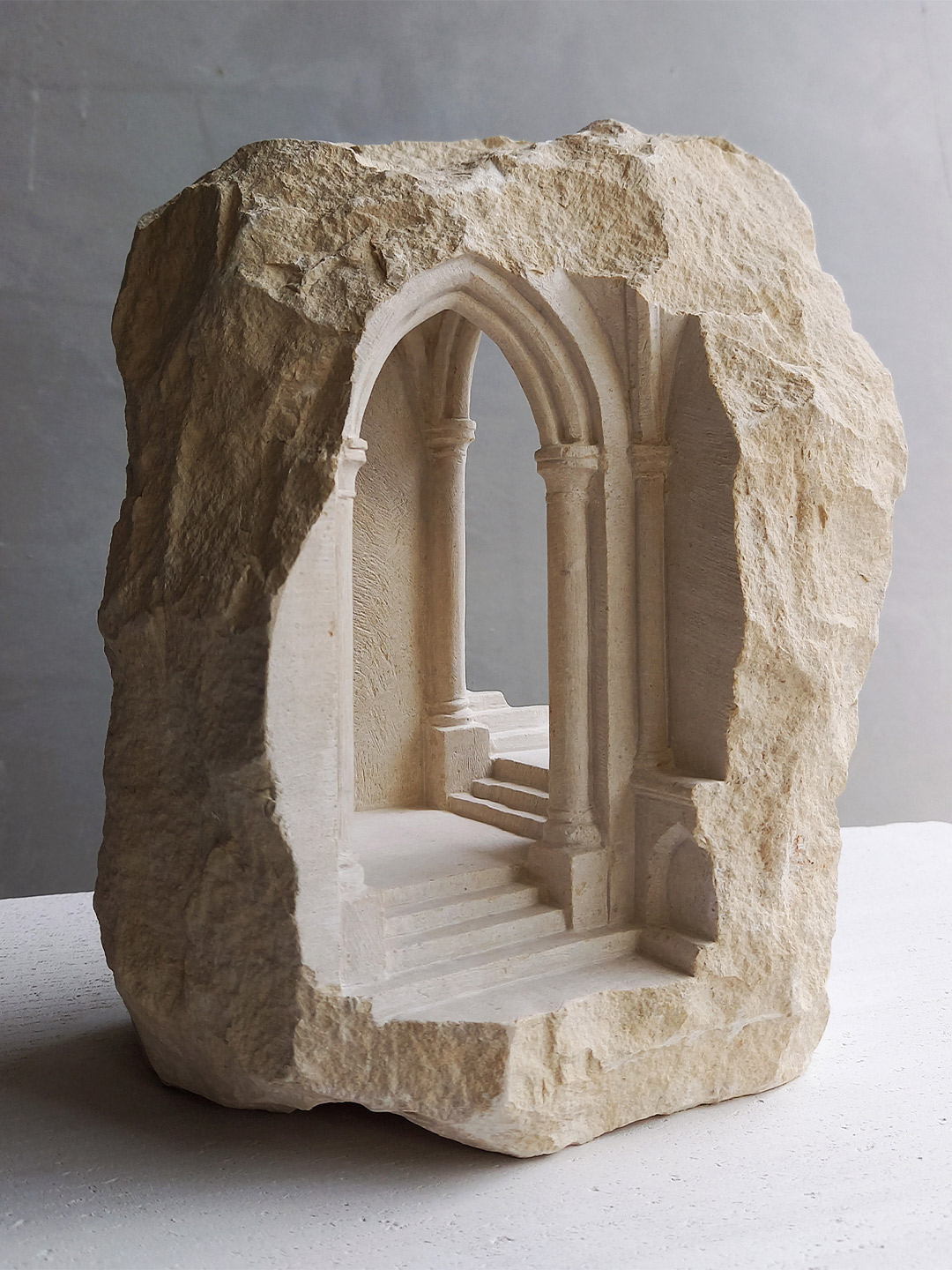 Stone sculpture by artist Matthew Simmonds