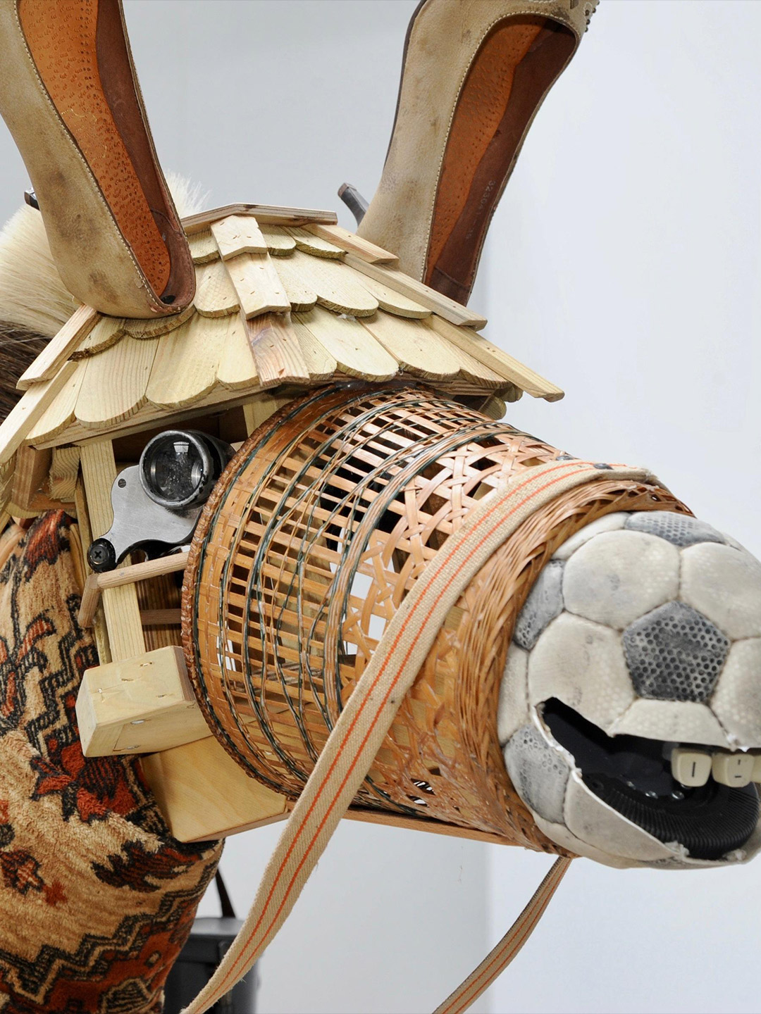 Animals made of recycled materials; ANOHA Children's World by Olson Kundig 
