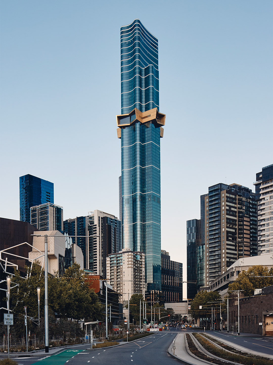 Australia 108, the southern hemisphere's tallest residential tower, located in Melbourne, Australia.