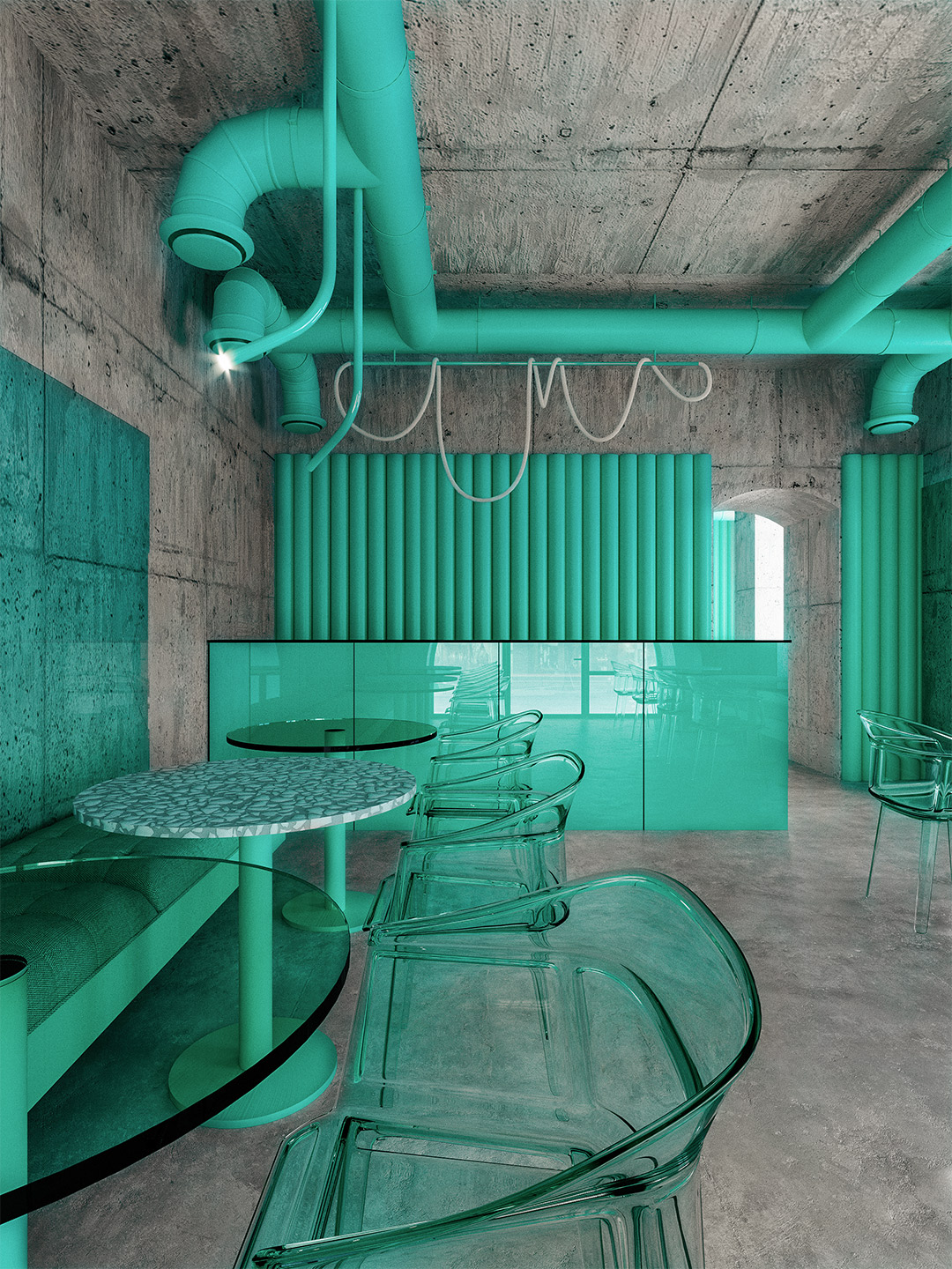 Reutov Design New York cafe 