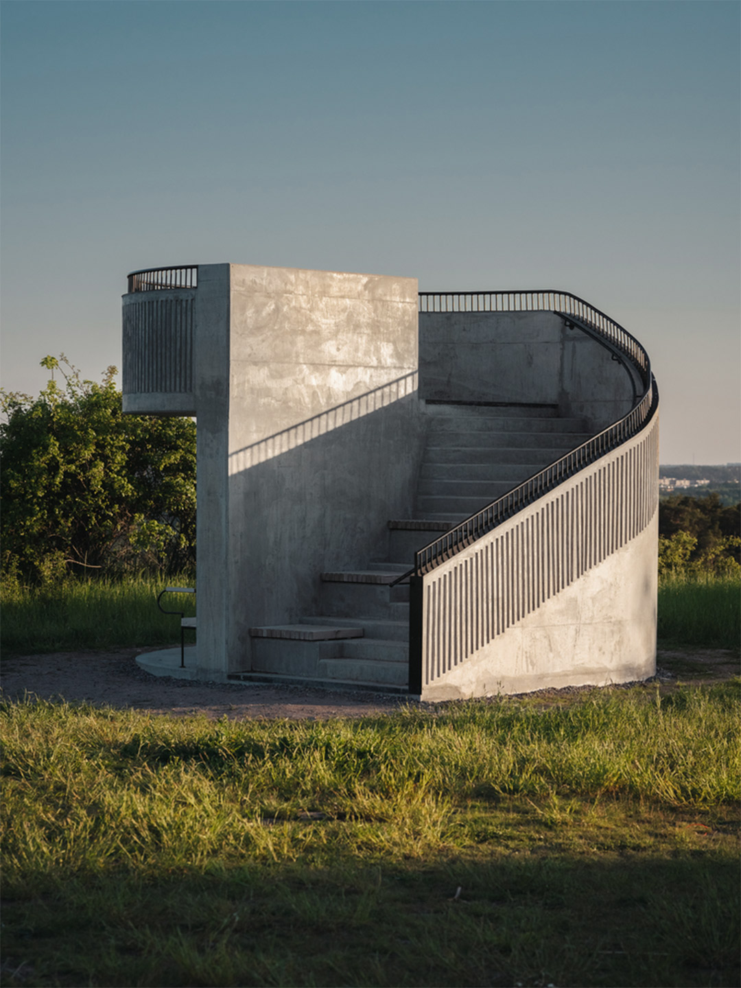 Concrete bird-watching pavilions in Stockholm by AndrénFogelström