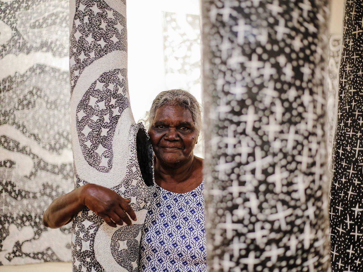 Featuring the work of 11 Yolŋu women artists of north-east Arnhem Land, the 'Bark Ladies' exhibition opens at the NGV this December. 