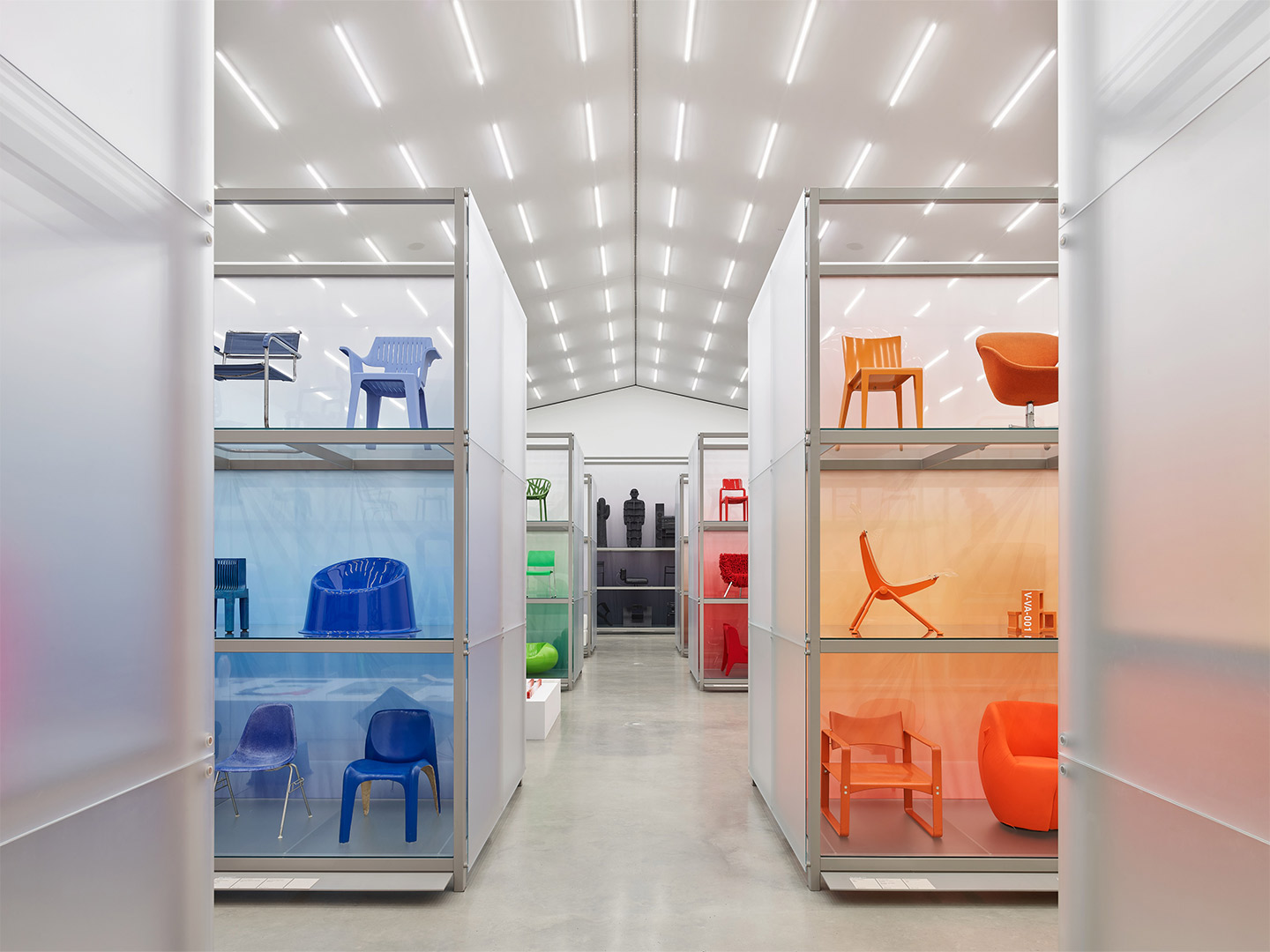 Colour Rush exhibition at the Vitra furniture facility in Germany